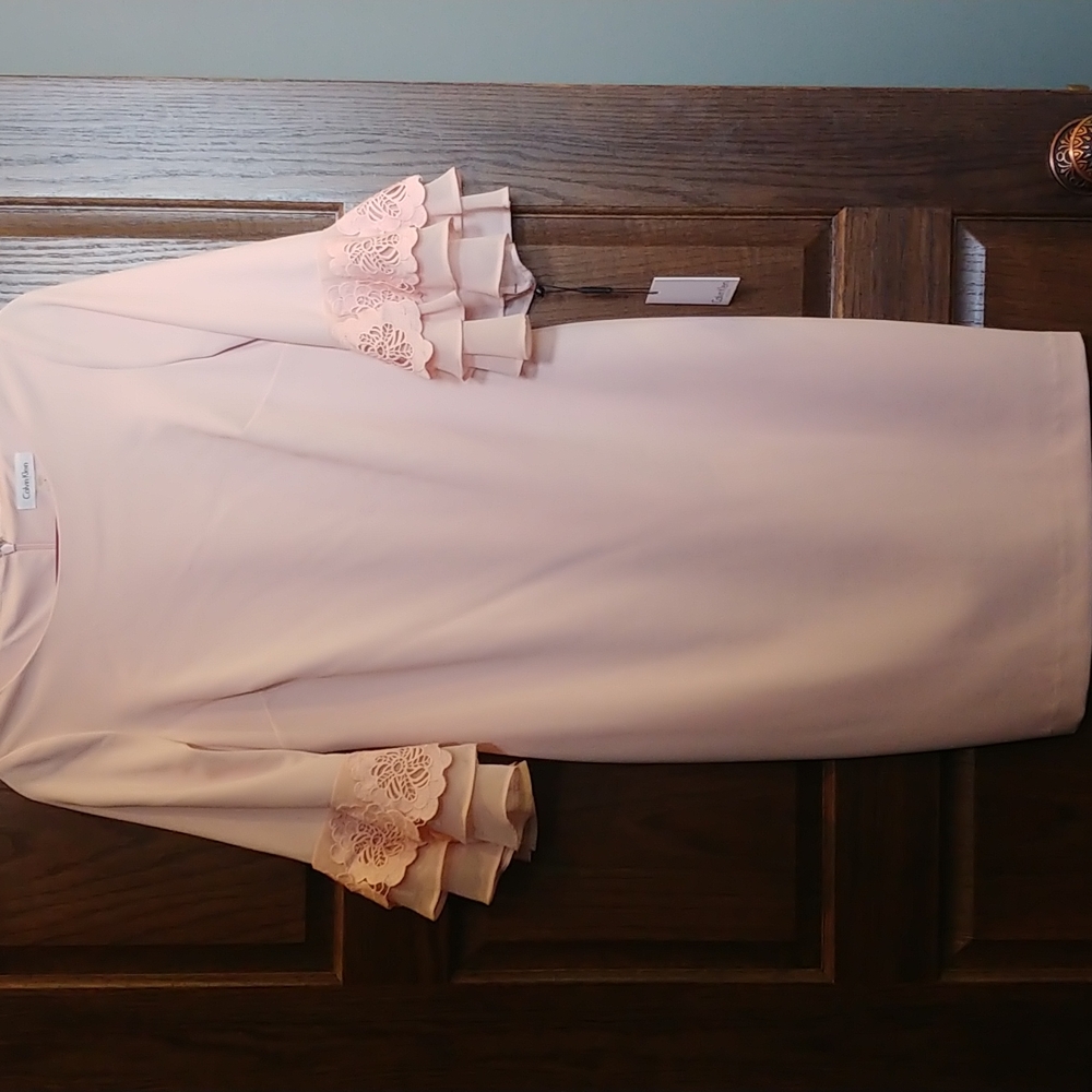 Nwt.  Pink Calvin Klein, size 8 woman's dress.